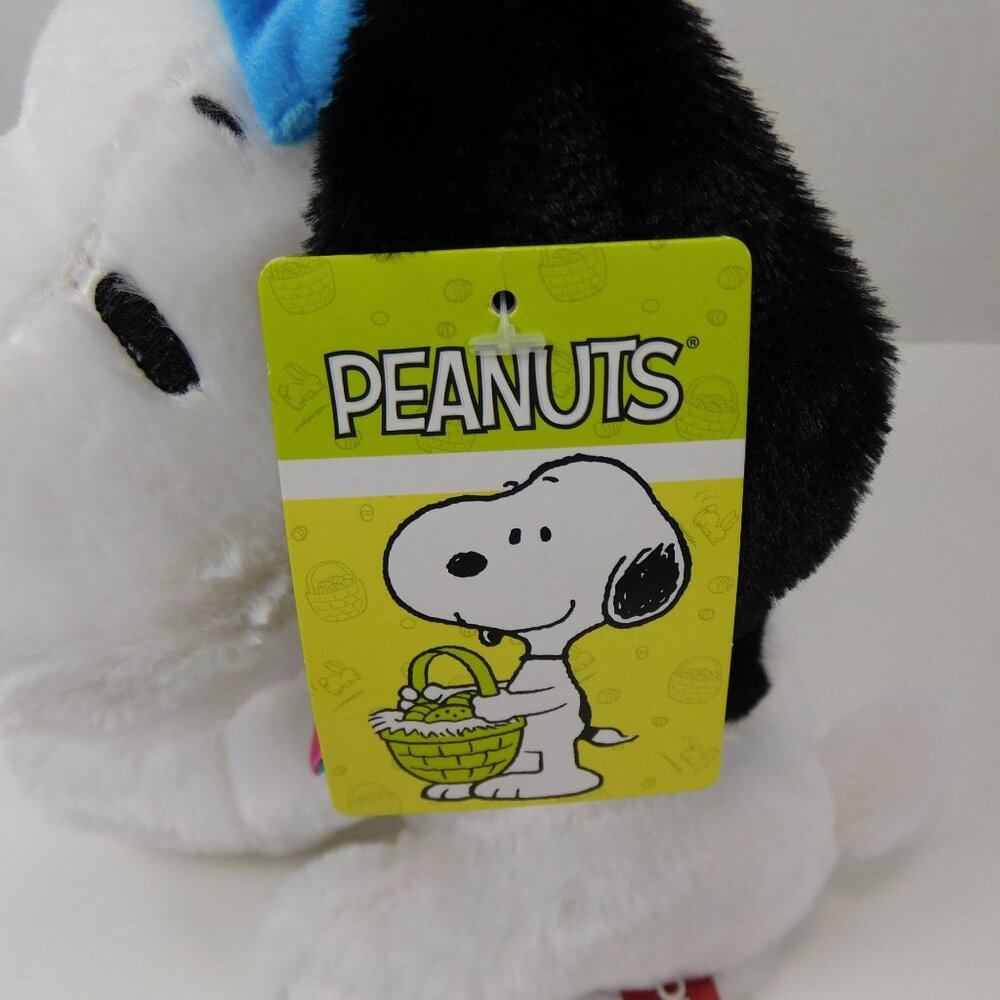 Collectible Snoopy Musical Bouncing Easter Bunny 9" Plush Plays Linus & Lucy - Picture 10 of 10